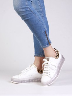 SNEAKERSY HEGO'S M03 VITELLO  BIANCO/NUDE