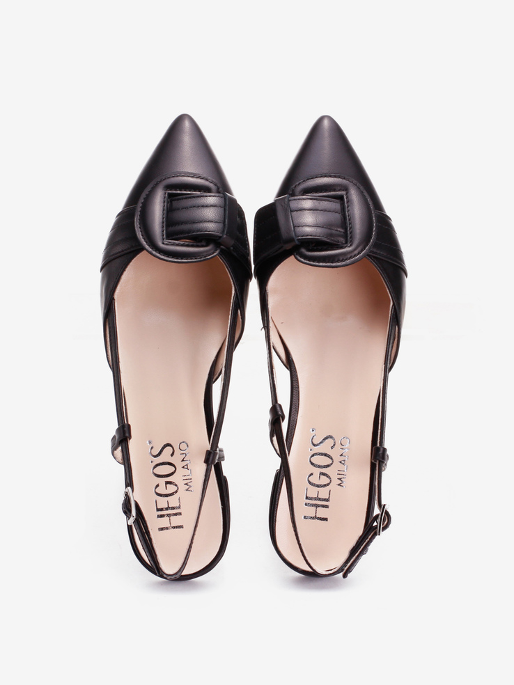 BALERINY HEGO'S MILANO EVAX NAPPA NERO