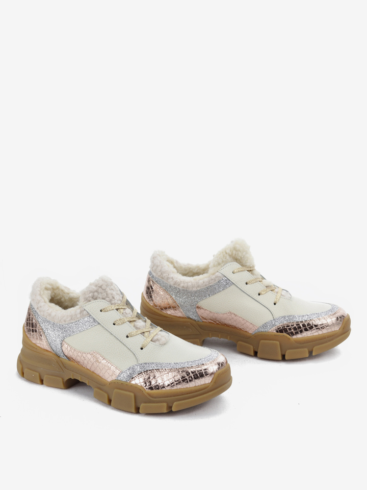 KREMOWE SNEAKERSY HEGO'S MILANO