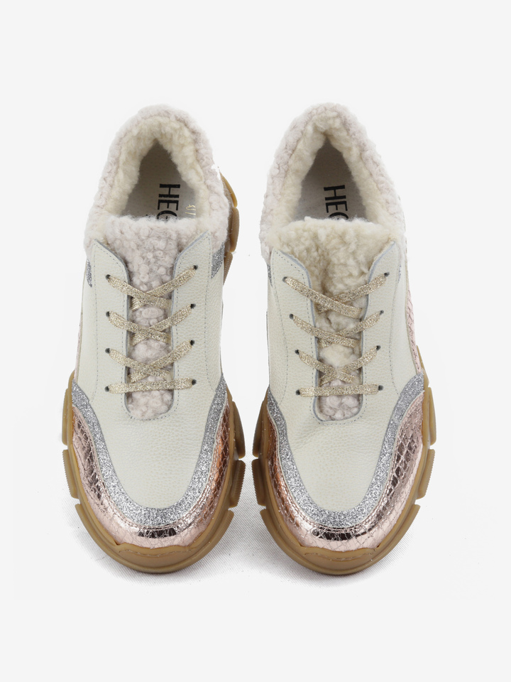 KREMOWE SNEAKERSY HEGO'S MILANO