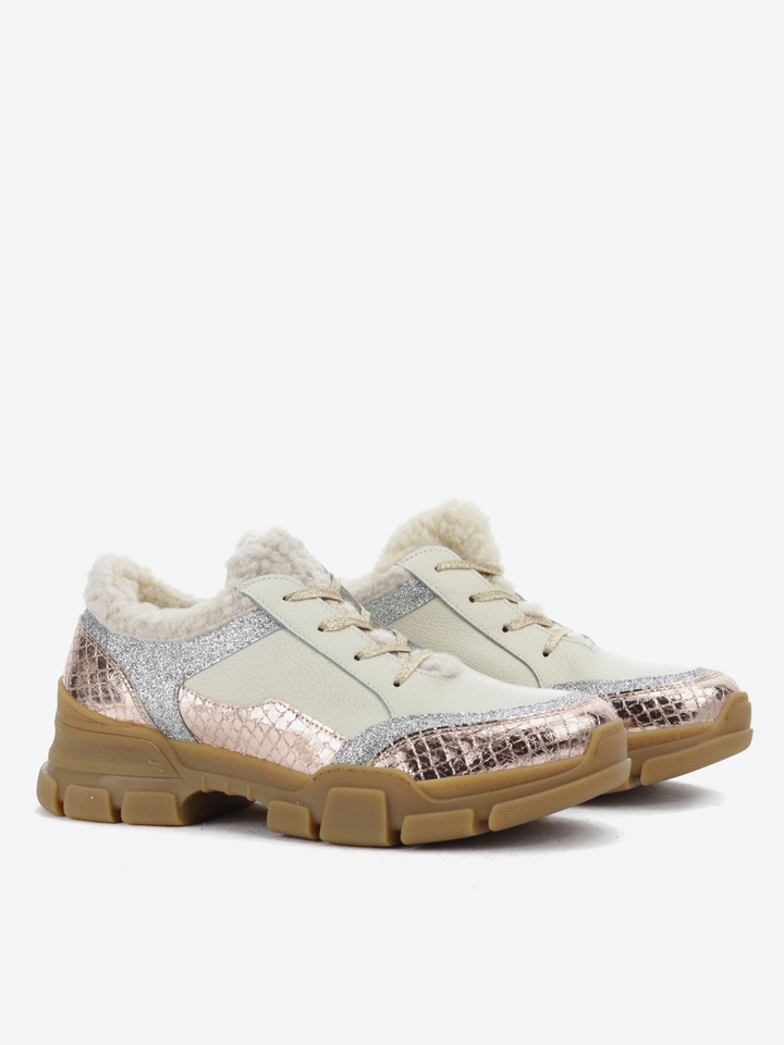 KREMOWE SNEAKERSY HEGO'S MILANO