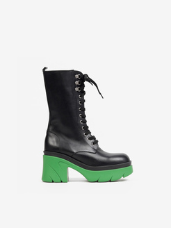 BOTKI HEGO'S MILANO BT097 VITELLO NERO/VERDE