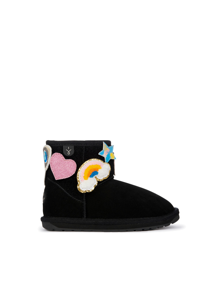 BUTY DZIECIĘCE EMU AUSTRALIA WALLABY MINI PLAY BLACK