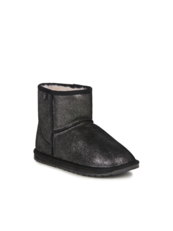 BUTY EMU_WALLABY MINI METALLIC BLACK EMU_WALLABY MINI METALLIC BLACK