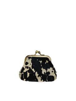 PORTFEL DAMSKI HEGO'S Milano PORTAMONETE PICCOLO COW BIANCO/NERO