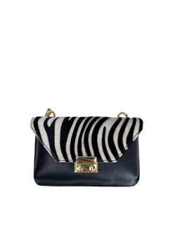 TOREBKA DAMSKA HEGO'S Milano 9119 MARTELLATO NERO/ZEBRA