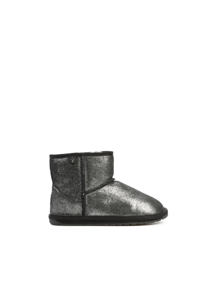 BUTY EMU_WALLABY MINI METALLIC BLACK