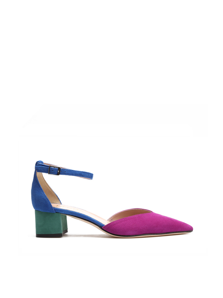 CZÓŁENKA HEGO'S Milano 1748 CAMOSCIO MAGENTA/ELETTR