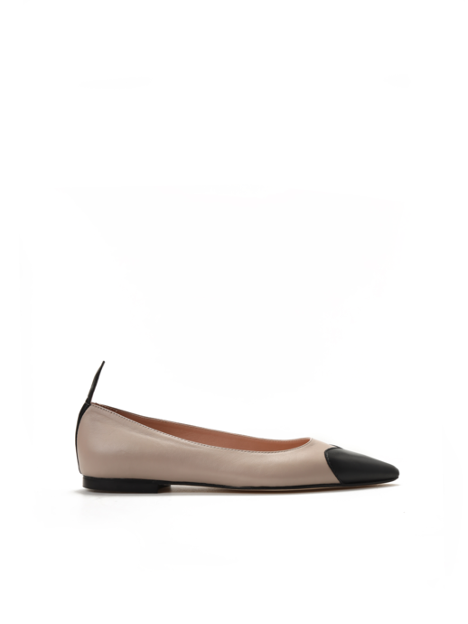 BALERINY HEGO'S Milano 1810 NAPPA NERO/AVENA