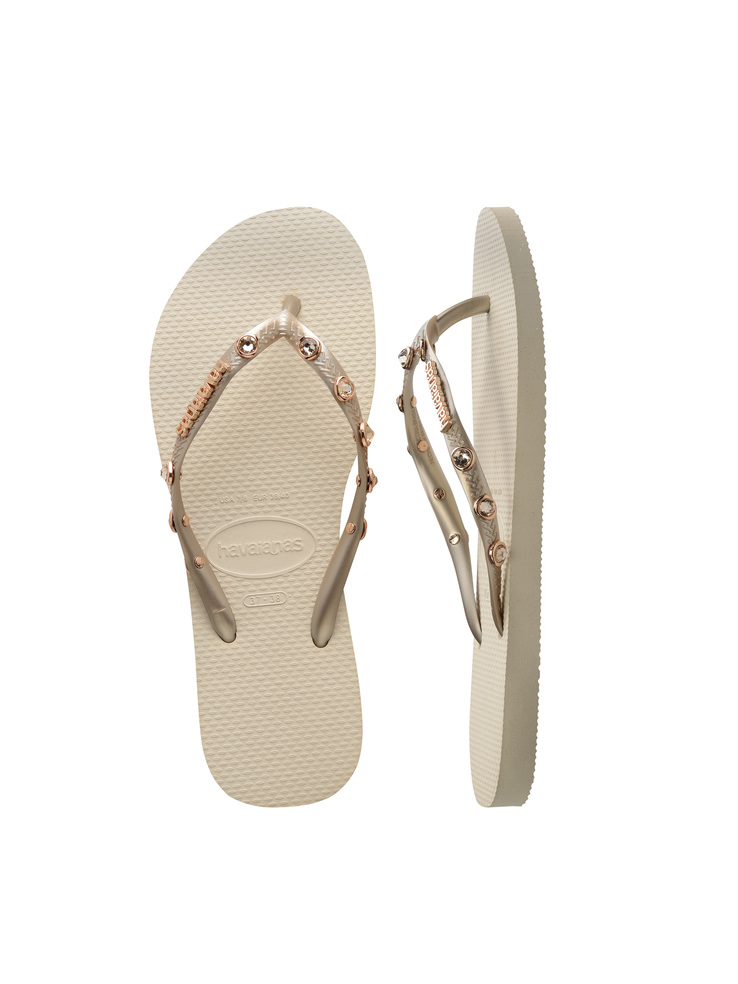 KLAPKI HAVAIANAS HAV.SLIM LUXURY BEIGE/BEIGE