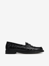 MOKASYNY HEGO'S Milano RO RS05 CROCO BLACK