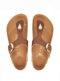 KLAPKI BIRKENSTOCK GIZEH BIG BUCKLE LEOI COGNAC HEX