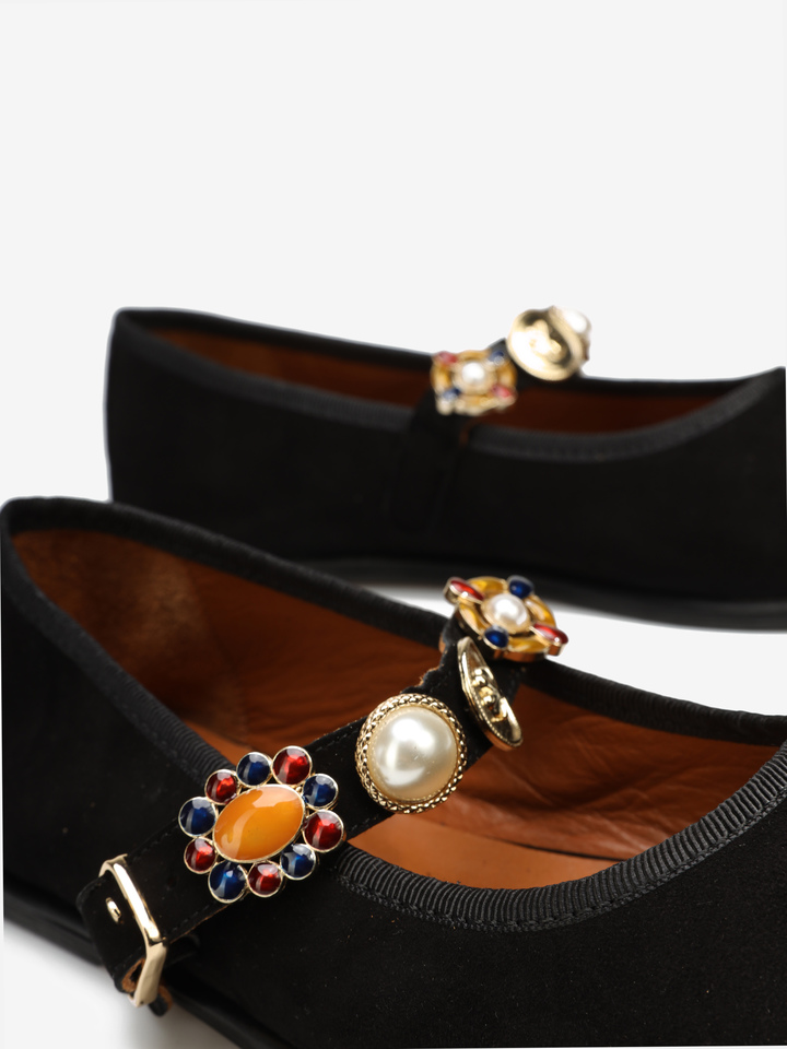ZAMSZOWE BALERINY MARY JANE HEGO'S Milano