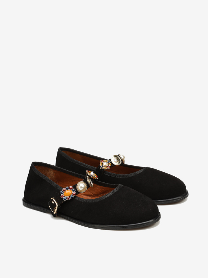ZAMSZOWE BALERINY MARY JANE HEGO'S Milano
