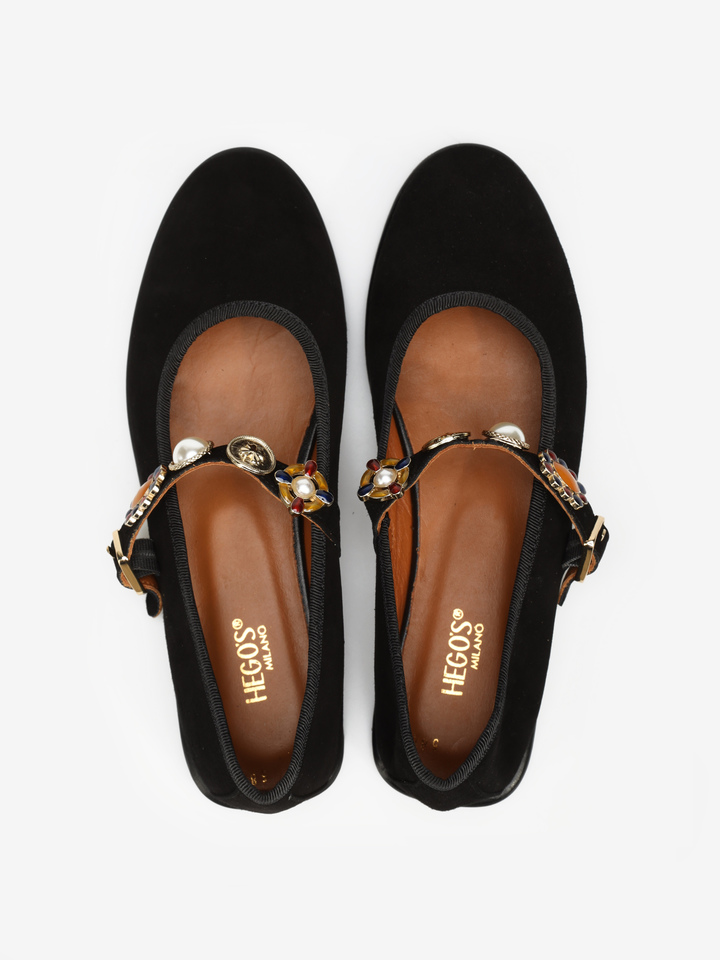 ZAMSZOWE BALERINY MARY JANE HEGO'S Milano