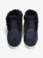 BOTKI HEGO'S Milano 1022 SUEDE NAVY BLUE