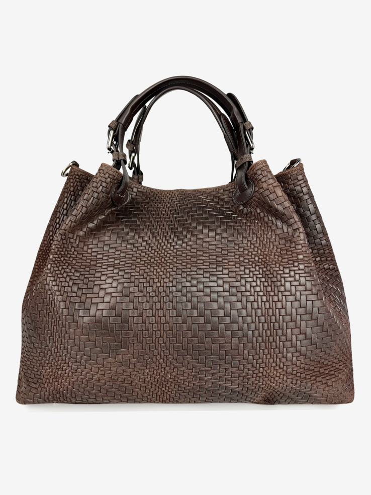 TOREBKA DAMSKA HEGO'S Milano 1309 INTRECIO CHOCO