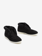 BOTKI HEGO'S MILANO 1022 SUEDE BLACK