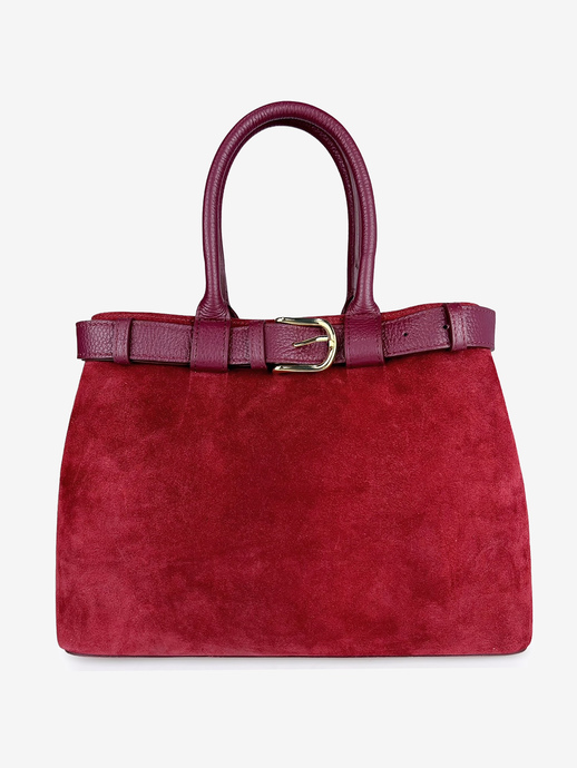 TOREBKA DAMSKA HEGO'S Milano 21113 CROSTA BURGUNDY