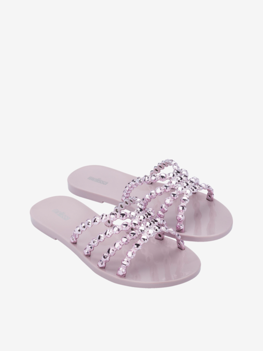 KLAPKI DAMSKIE MELISSA  33250 CRYSTAL SOFT PINK/METALIC