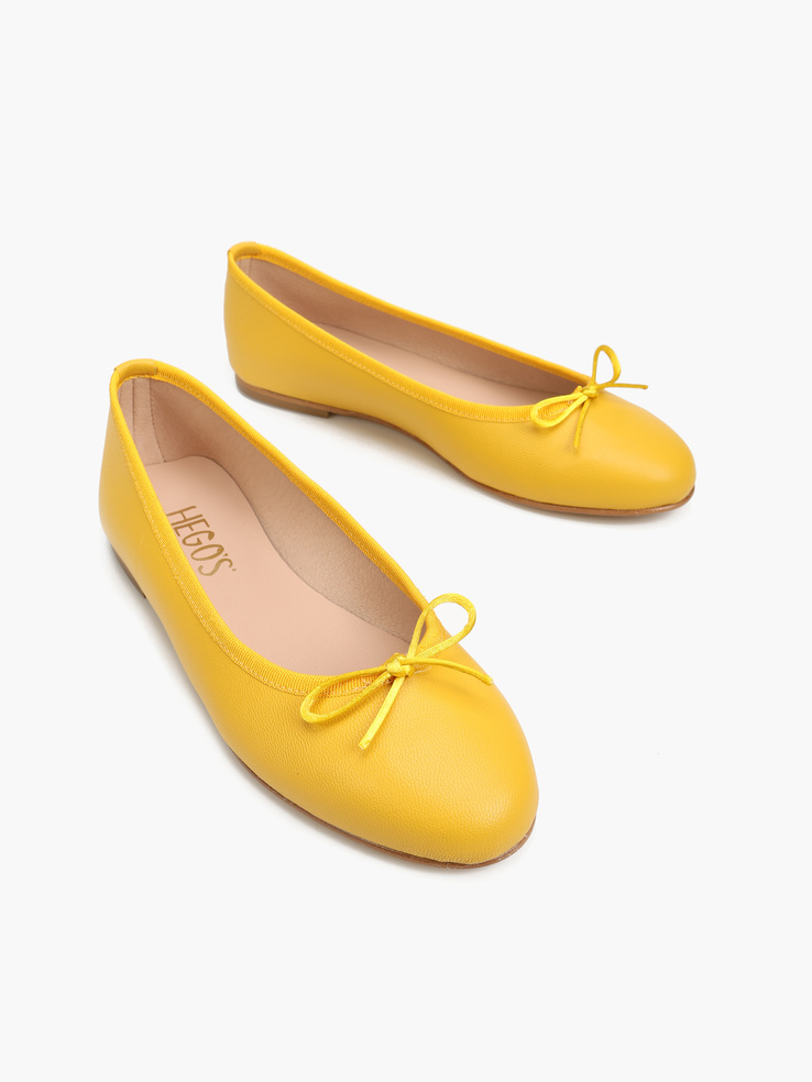 BALERINY HEGO'S Milano 1864 NAPPA GIALLO