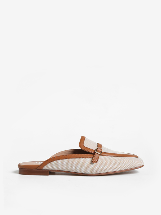 KLAPKI HEGO'S Milano 72617-LEA COTTON BEIGE/CUOIO