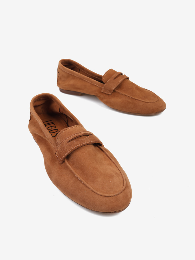 ZAMSZOWE MOKASYNY HEGO'S Milano 5125 SUEDE CUOIO