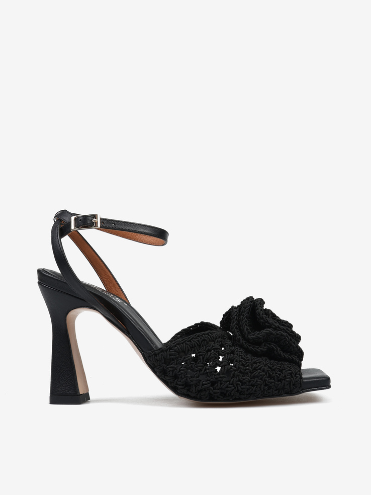 SANDAŁY HEGO'S Milano 25074-077R CROCHET NEGRO