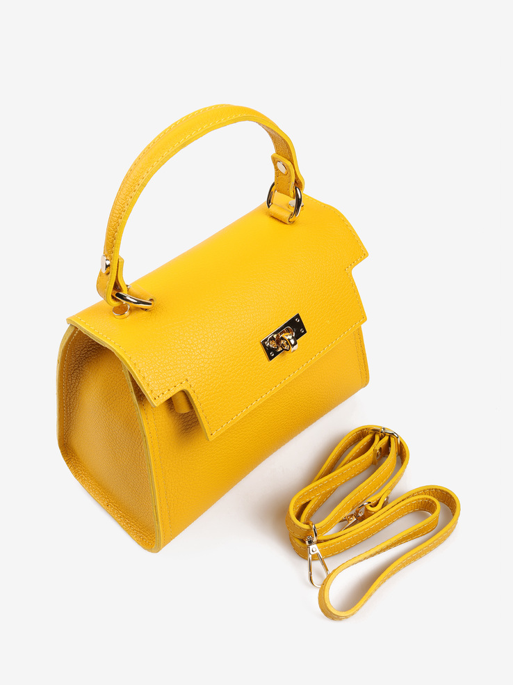 TOREBKA DAMSKA HEGO'S Milano 2167 MARTELLATO GIALLO