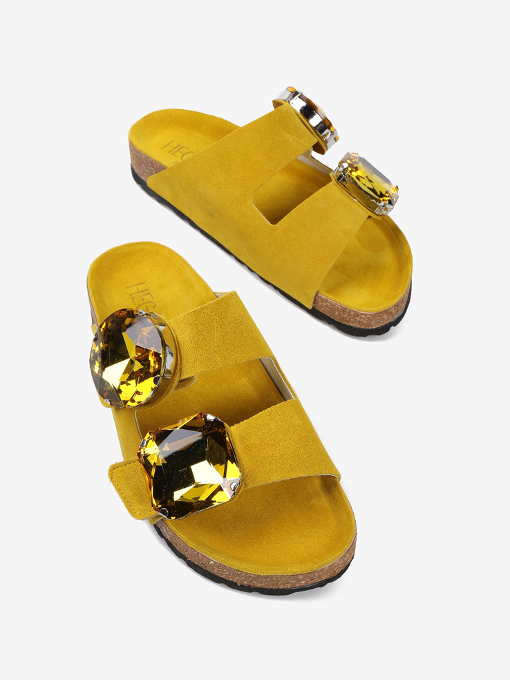 KLAPKI HEGO'S Milano FR-508 CROSTA OCRA