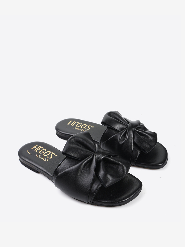 KLAPKI HEGO'S Milano PC10 NAPPA NERO