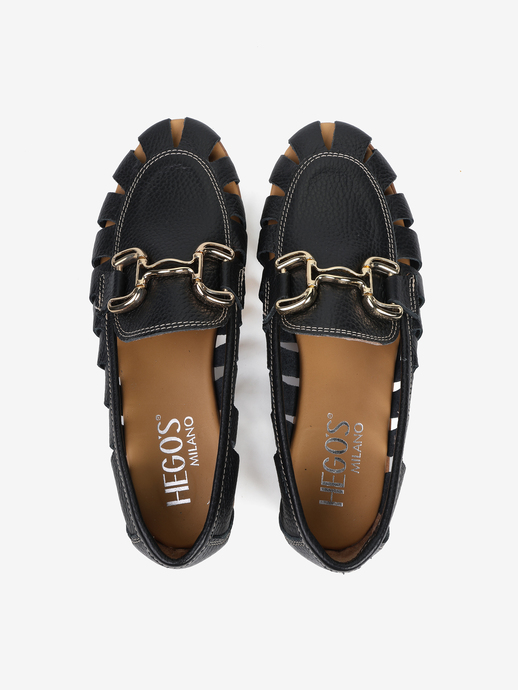 MOKASYNY HEGO'S Milano M32 DOLLARO NERO