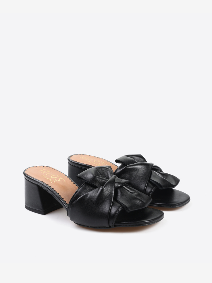 KLAPKI HEGO'S Milano TC50 NAPPA NERO