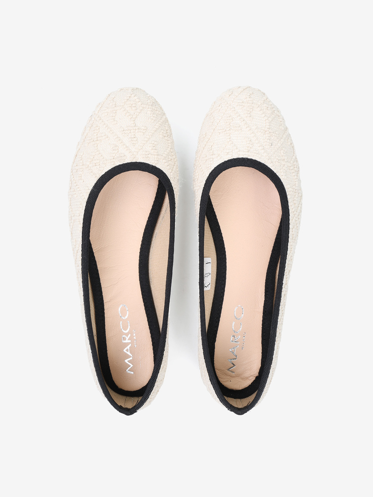 BALERINY VULCANINE BY HEGO'S MILANO V-116 JAQUARD OFFWHITE
