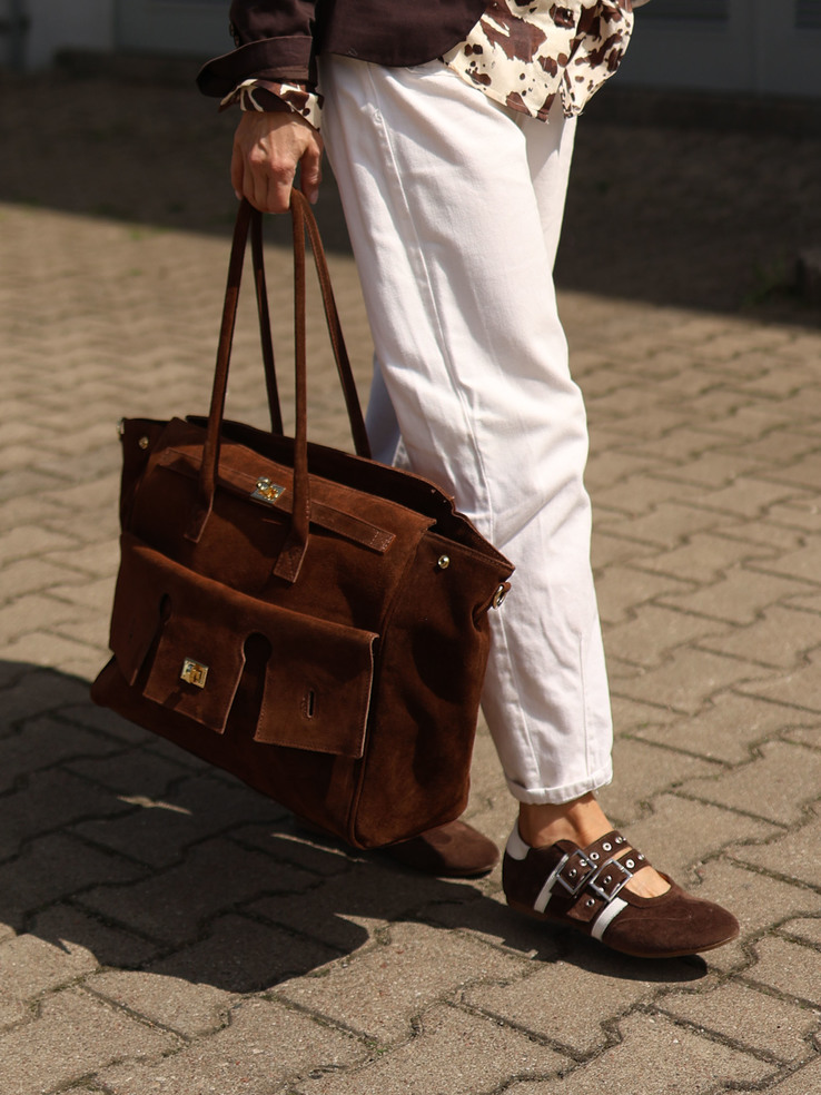 TOREBKA DAMSKA HEGO'S Milano 035C CROSTA CHOCO