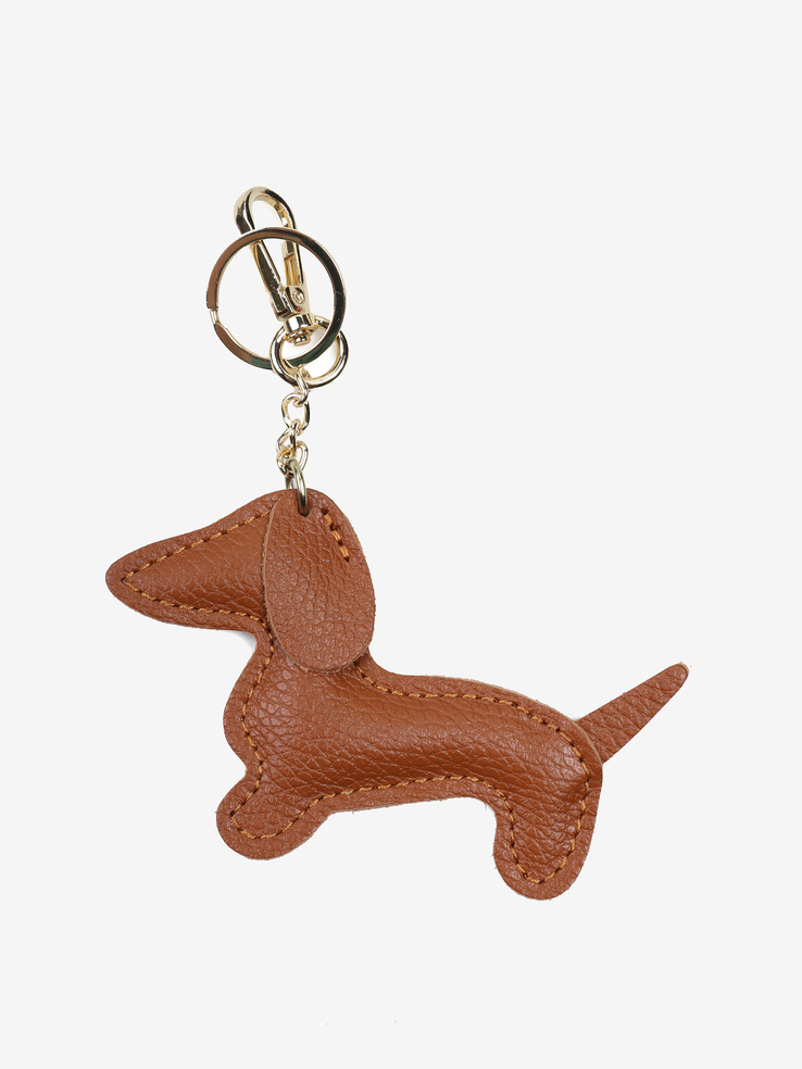 BRELOK HEGO'S Milano CANE MARTELLATO CUOIO