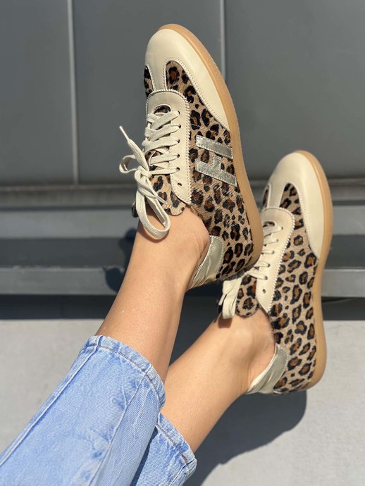 SNEAKERSY HEGO'S Milano R01 H LEO/GREIGE/PLATINO