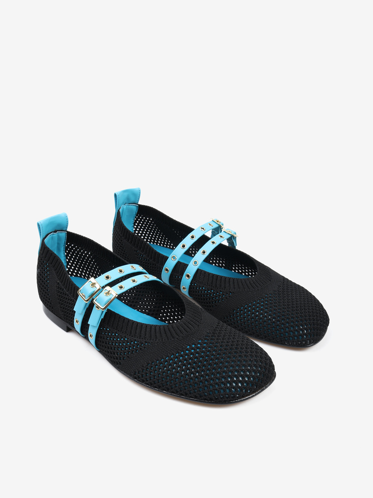 BALERINY HEGO'S Milano 1955 ELAST NERO/BLU