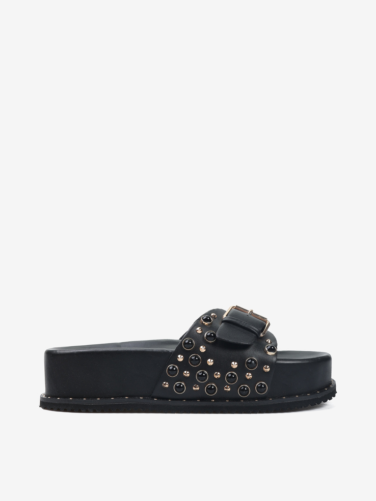 KLAPKI HEGO'S Milano 4004 NAPPA NERO