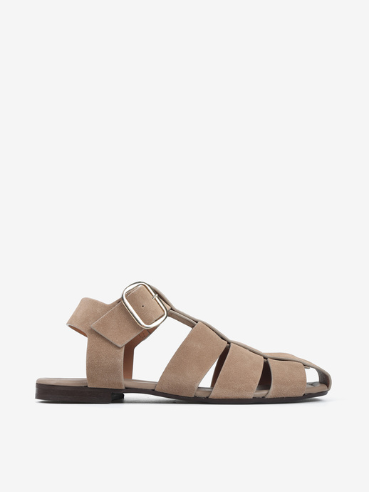 SANDAŁY HEGO'S Milano Q1025 CAMOSCIO TAUPE