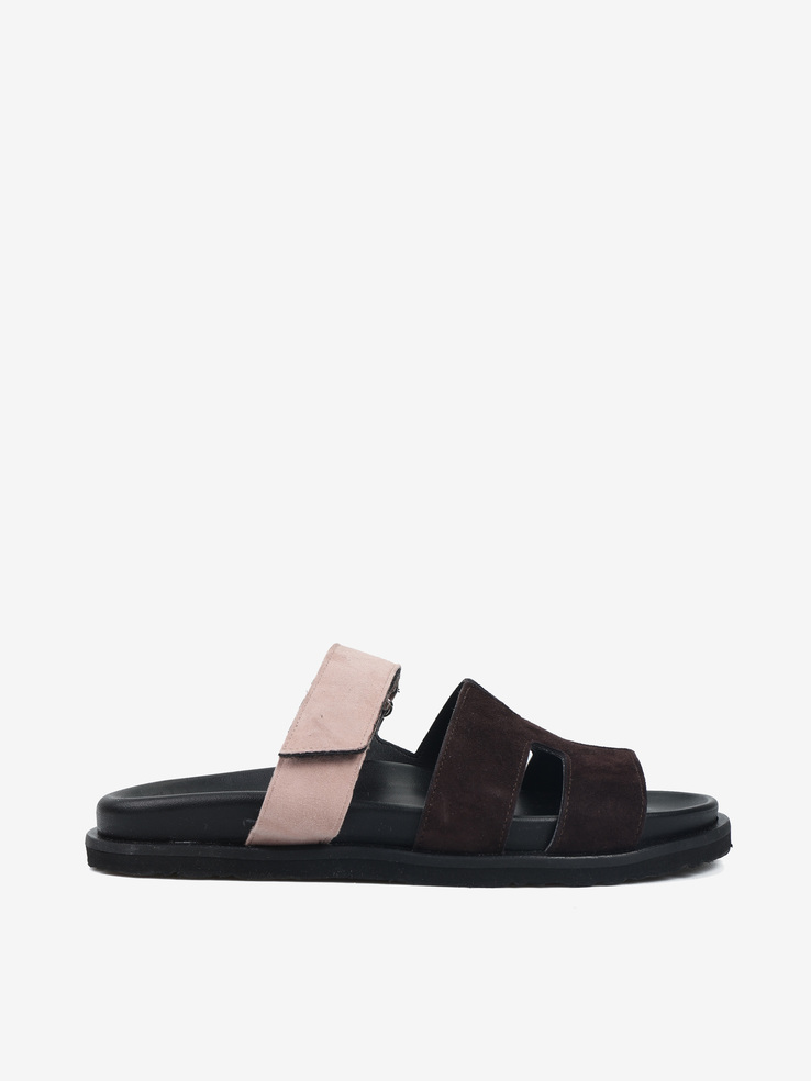 KLAPKI HEGO'S Milano FH01 CAMOSCIO T.MORO/D.PINK