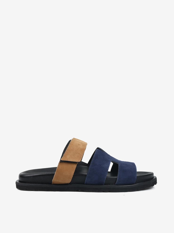 KLAPKI HEGO'S Milano FH01 CAMOSCIO ABISS/CUOIO