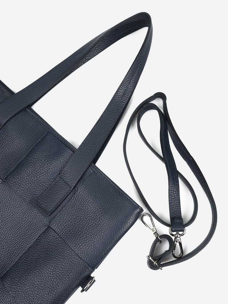 TOREBKA DAMSKA HEGO'S Milano 0010 MARTELLATO BLU NAVY