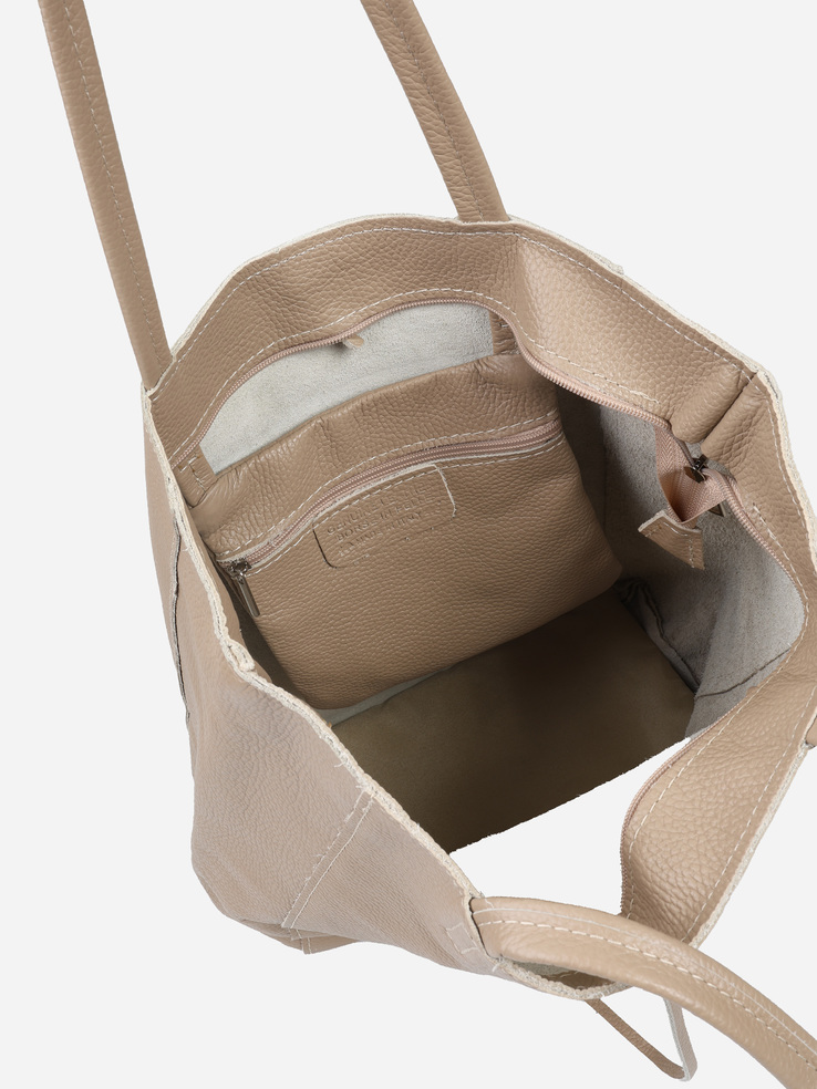 TOREBKA DAMSKA HEGO'S Milano 1607 MARTELLATO TAUPE