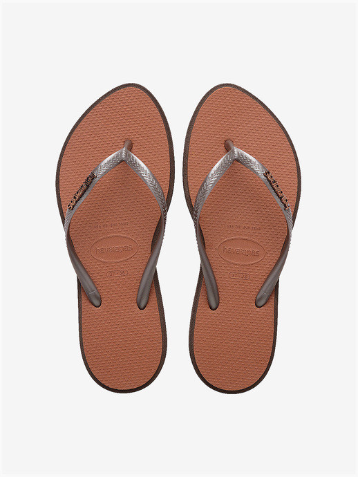KLAPKI HAVAIANAS HAV SLIM POINT DARK BROWN