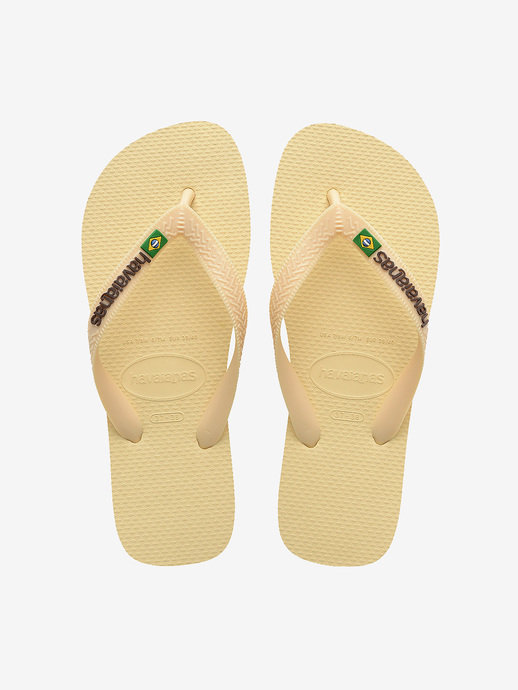 KLAPKI HAVAIANAS HAV BRASIL LOGO BUTTERCREAM