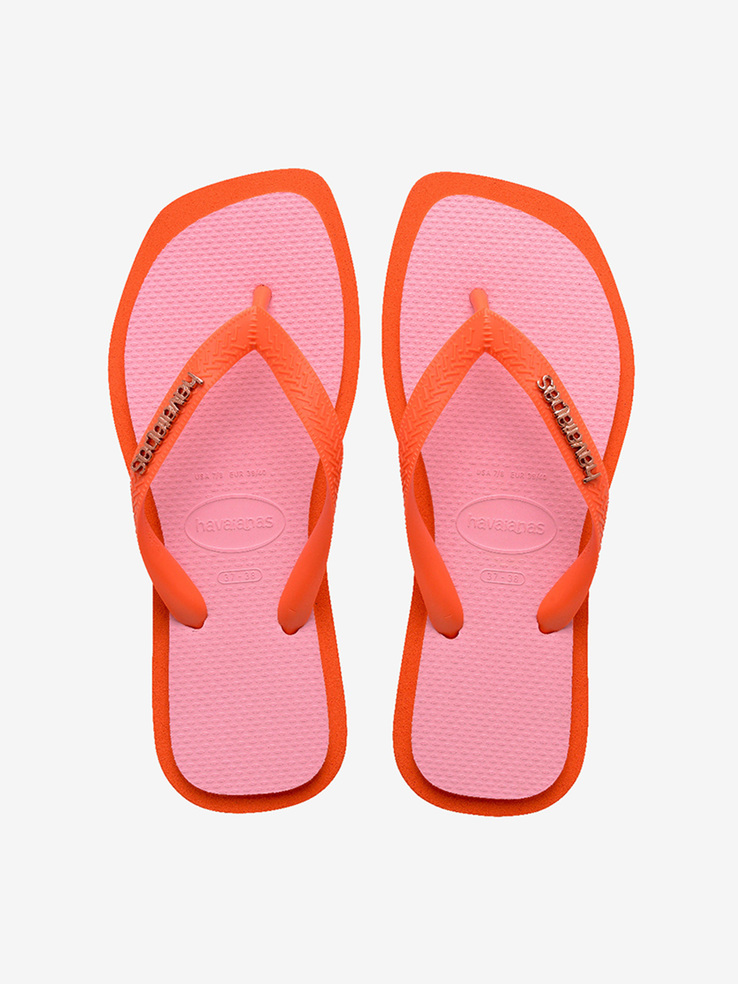 KLAPKI HAVAIANAS HAV TOP SQUARE FUSION ORANGE