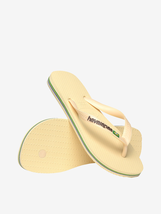 KLAPKI HAVAIANAS HAV BRASIL LOGO BUTTERCREAM
