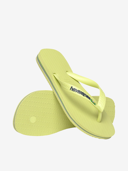 KLAPKI HAVAIANAS HAV BRASIL LOGO MATCHA GREEN