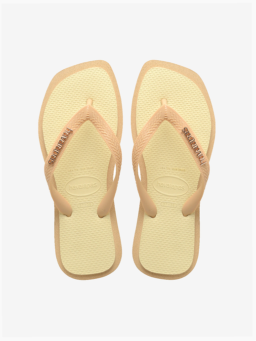 KLAPKI HAVAIANAS HAV TOP SQUARE FUSION GOLDEN